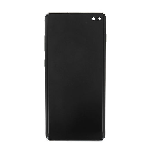 Samsung Displayeinheit + Rahmen G975F Galaxy S10+ silber GH82-18849G