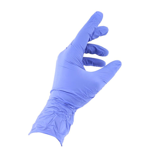 Original 100 Stück Handschuhe Nitrilhandschuhe puderfrei Größe S violett