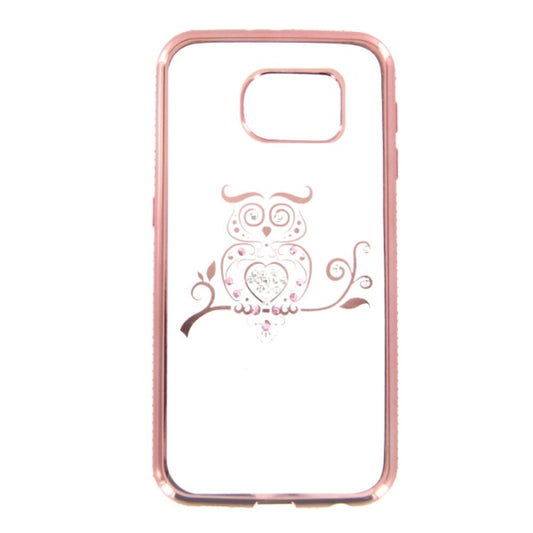 TPU Handyhülle für Samsung Galaxy S6 Roségold Eule Case