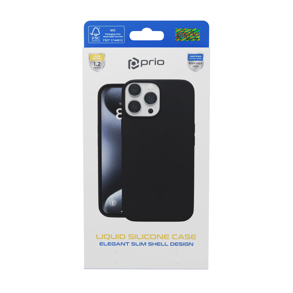 prio Liquid Silicone Case für Samsung A36 schwarz