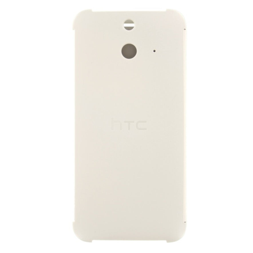 Original Flip Cover Handyhülle für HTC One E8 Weiß Schutz HCV980