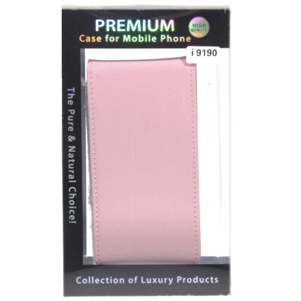Slim Leder Flip Handyhülle für Galaxy S4 Mini Pink