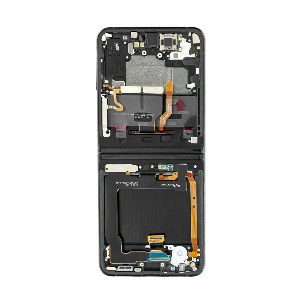 Original Display für Samsung Galaxy Z Flip3 5G Schwarz LCD + Rahmen GH82-27243A