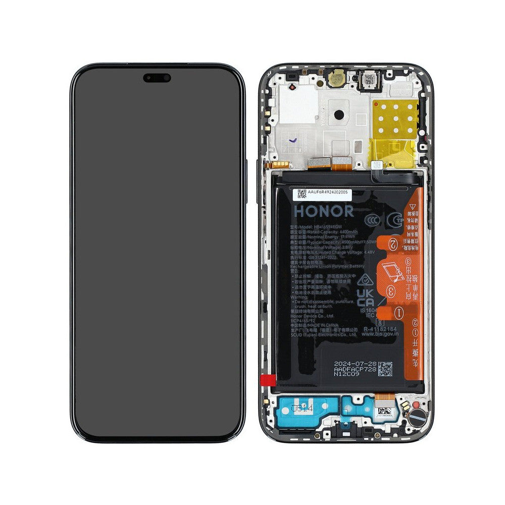 Honor Display + Rahmen + Akku Honor X8b schwarz 0235AHGD