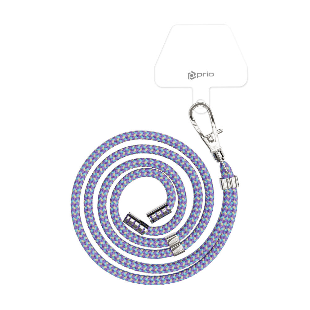 prio Universelles Handy-Umhängeband 0,7 m lila+blau+gelb