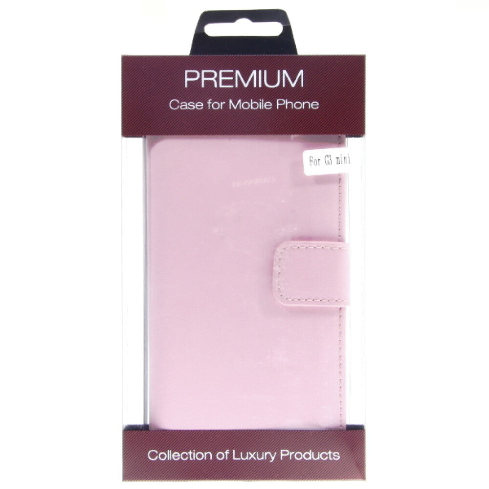 Lederhülle Handyhülle für LG G3 mini Rosa Schutz Tasche 4250710558124