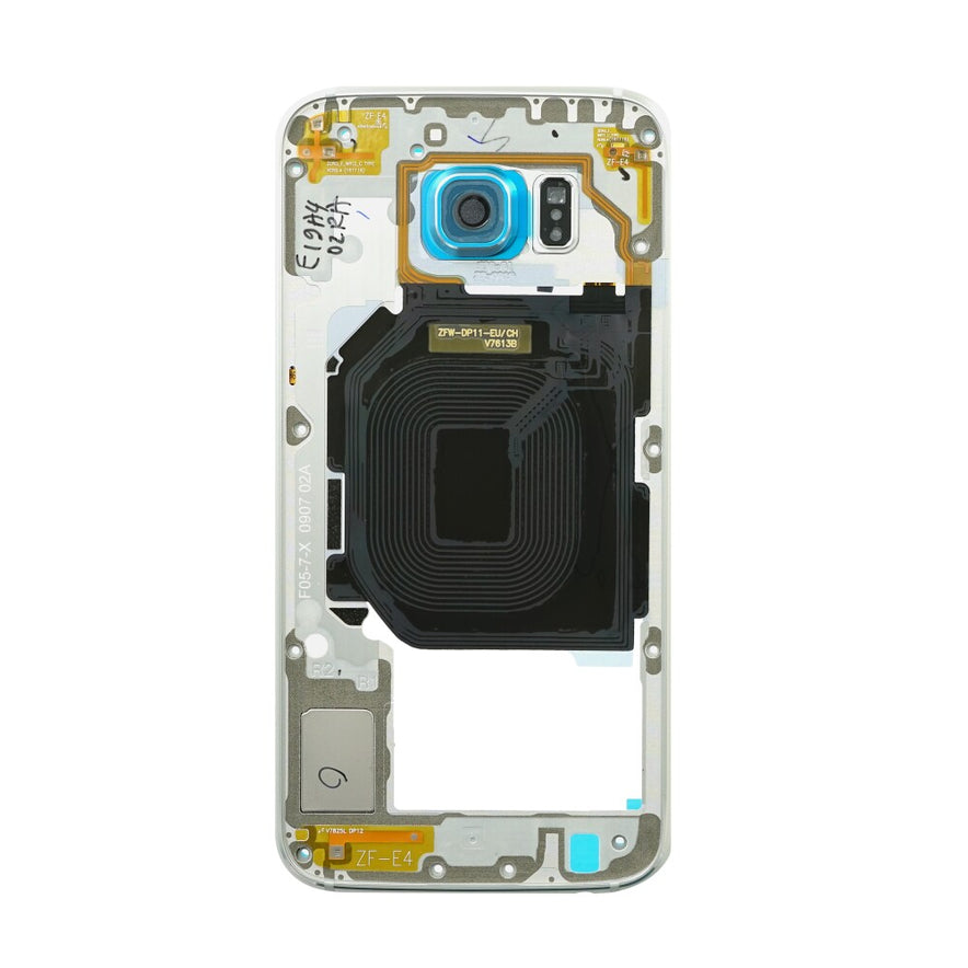 Original Mittelrahmen für Samsung Galaxy S6 G920F Blau GH96-08583D