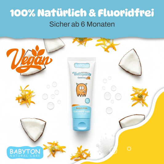 Babyton Baby- und Kinderzahnpasta, natürlich, 50 g