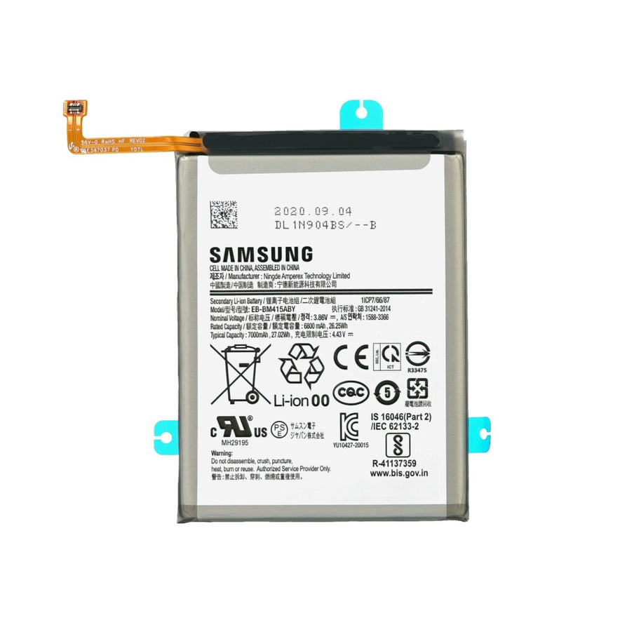 Original Akku für Samsung Galaxy M31s EB-BM317ABY 6000mAh Ersatzakku GH82-23775A