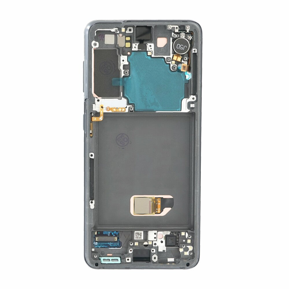 Original Display für Samsung Galaxy S21 G991B LCD + Rahmen Grau GH82-27255A