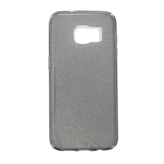 TPU Handyhülle für Samsung Galaxy S7 Edge Schwarz Glitzer Schutz