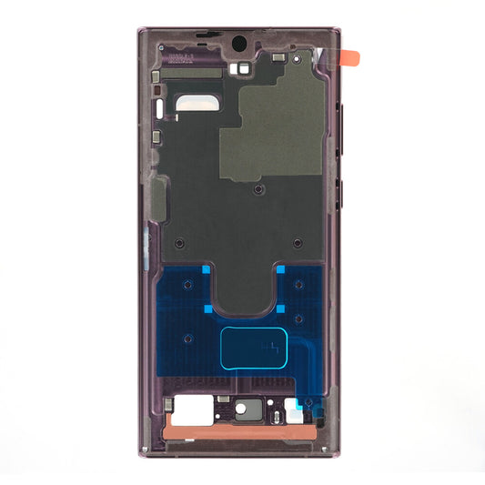 Original Mittelrahmen für Samsung Galaxy S22 Ultra SM-S908 Burgund GH96-14953B