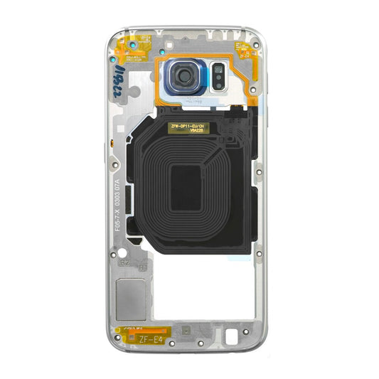 Original Mittelrahmen für Samsung Galaxy S6 G920F Schwarz GH96-08583A