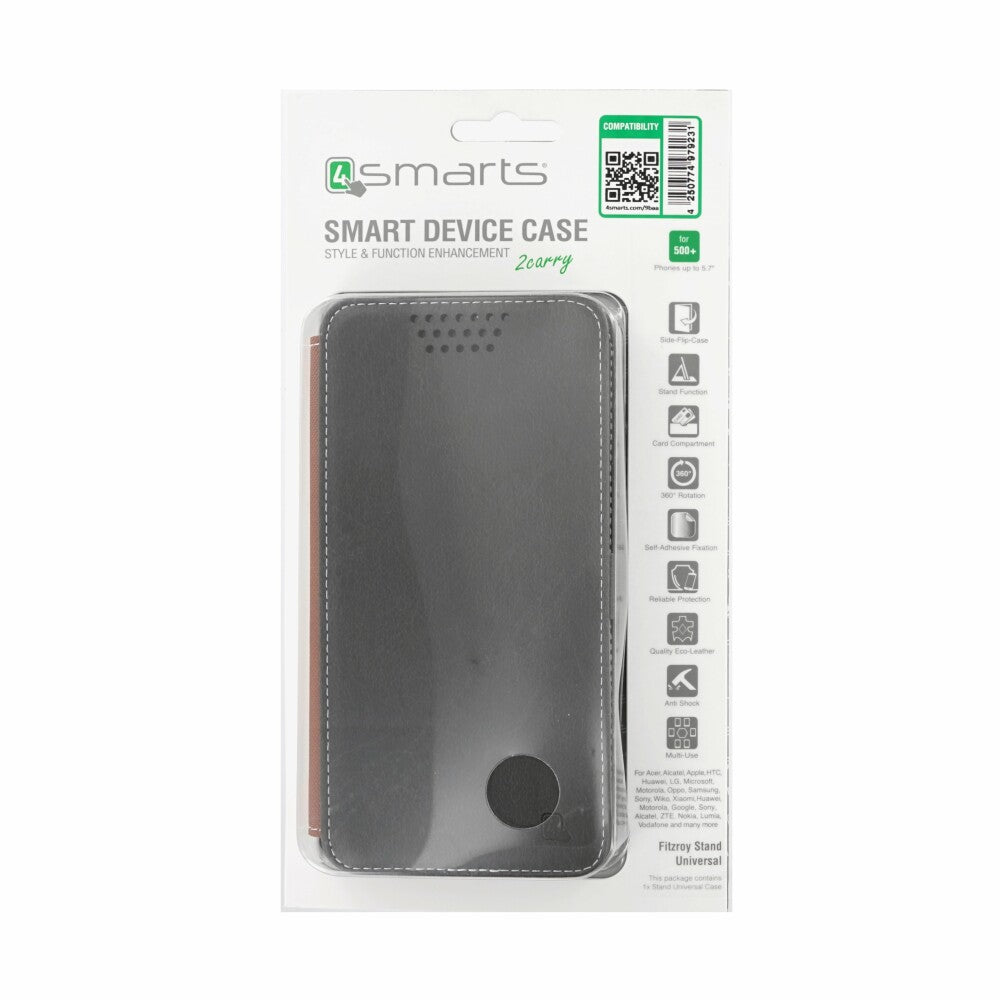 Flip Cover Handyhülle für Universal Bis 5.7 Zoll Schwarz 4ST7027