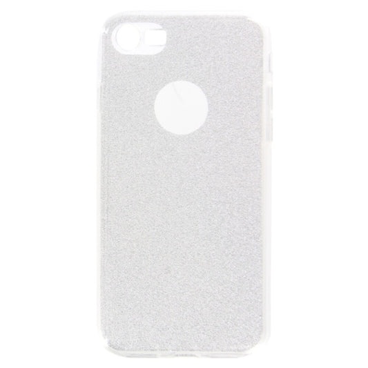 TPU Silikonhülle für iPhone 7 Silber Glitzer