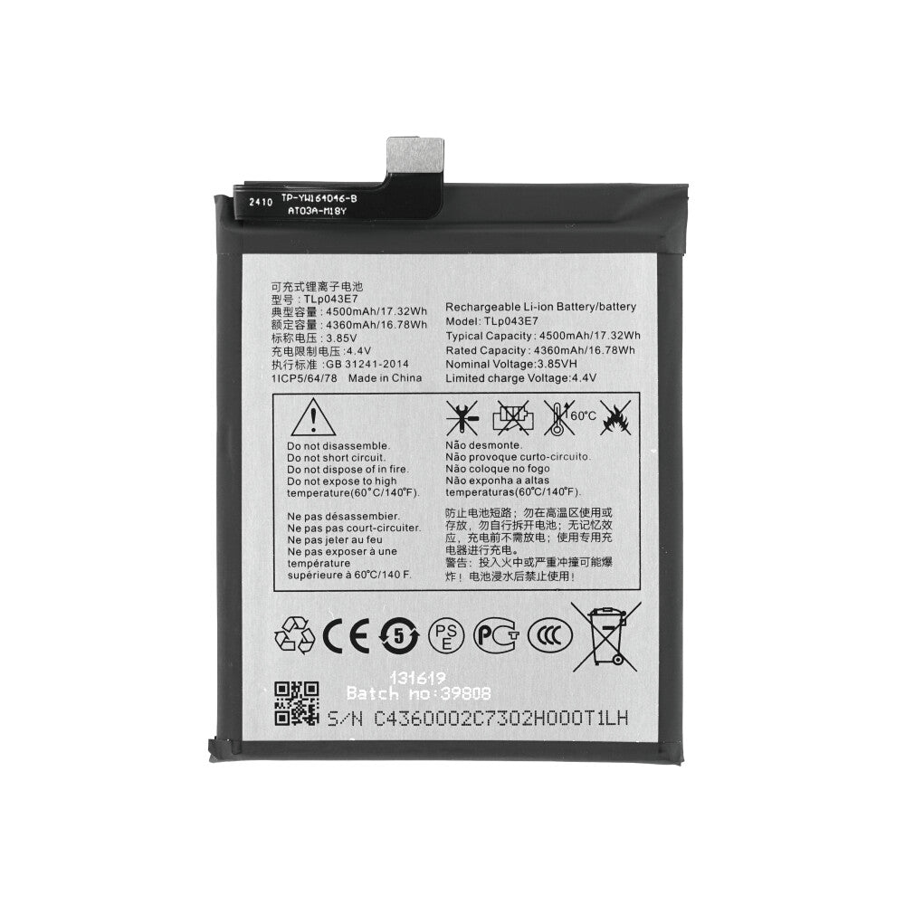 TLP043E7 Akku für TCL 10 5G 20 5G 30 XE 5G wie Original 4500mAh Ersatzakku