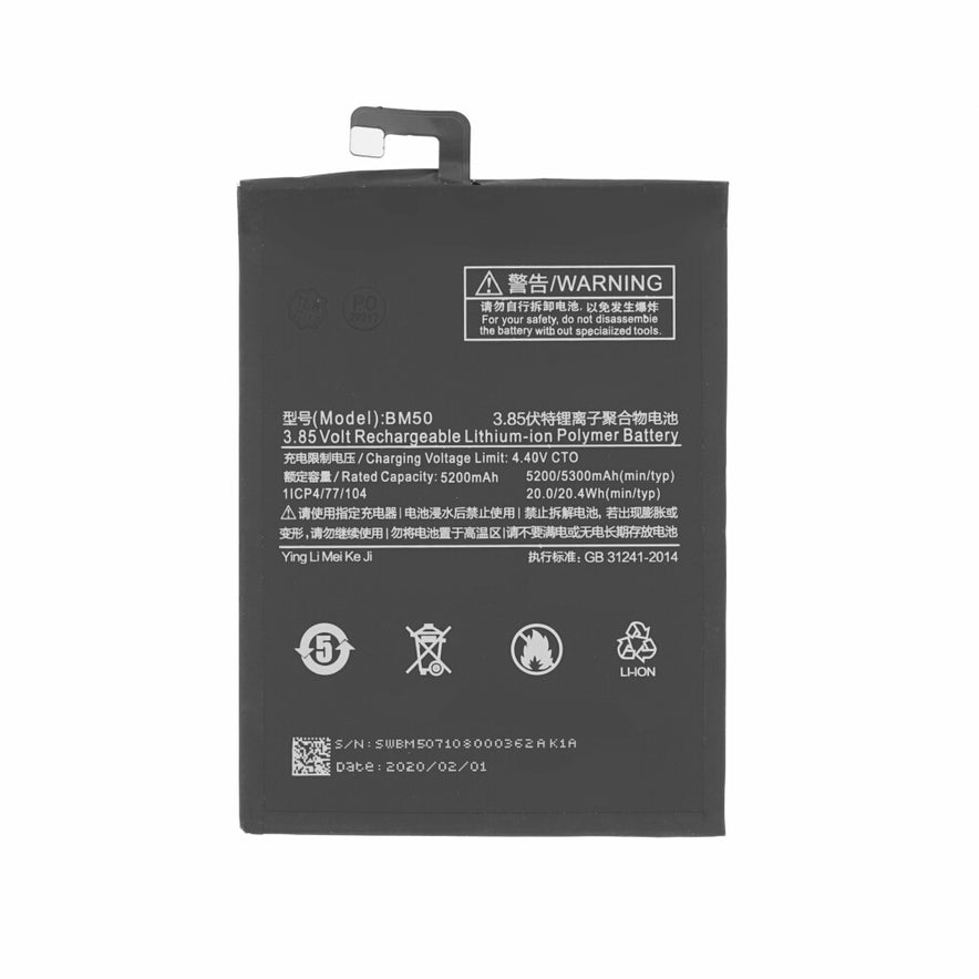 Akku BM50 für Xiaomi Mi Max 2 Ersatzakku 5300mAh wie Original