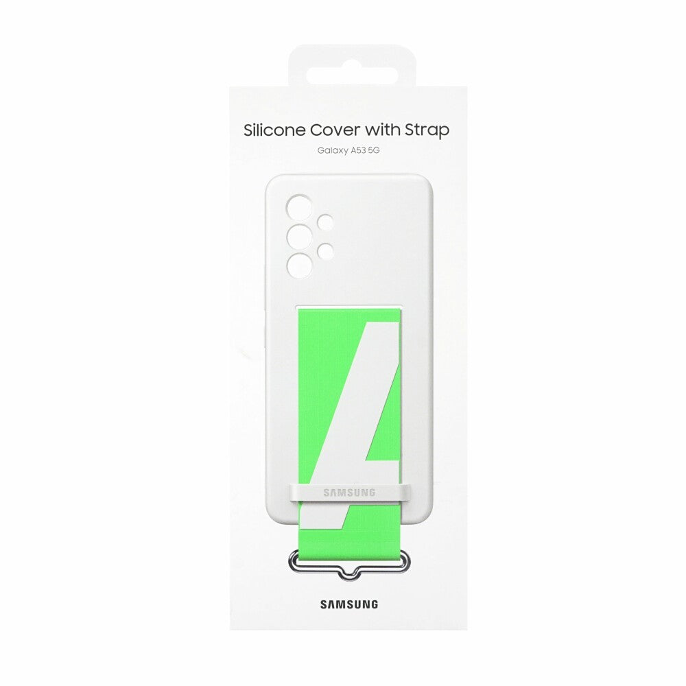 Original Silikonhülle Handyhülle für Samsung Galaxy A53 5G Weiß EF-GA536TWE