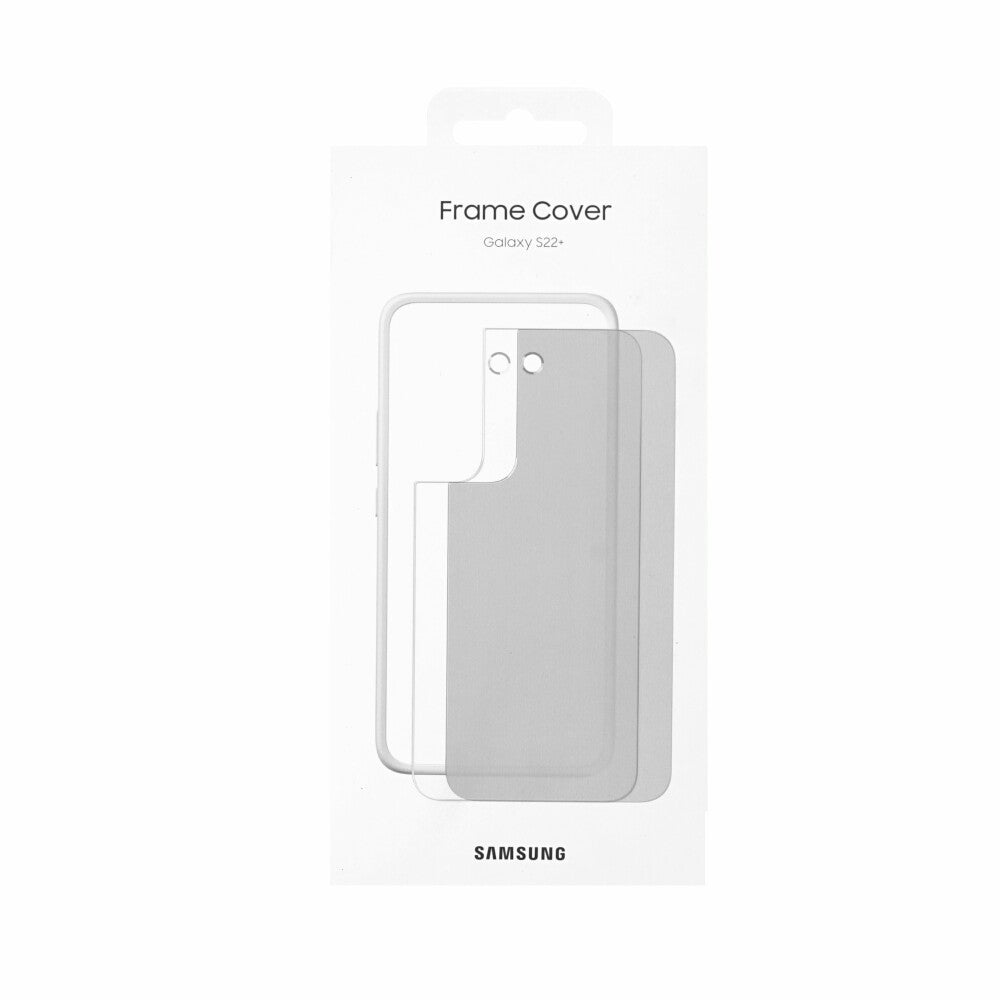 Original Rahmenhülle für Samsung Galaxy S22 Plus Weiß EF-MS906CWEGWW