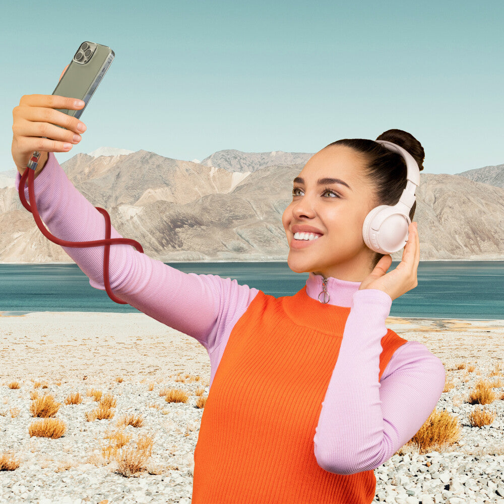 prio Universelles Handy-Umhängeband 0.7m rot