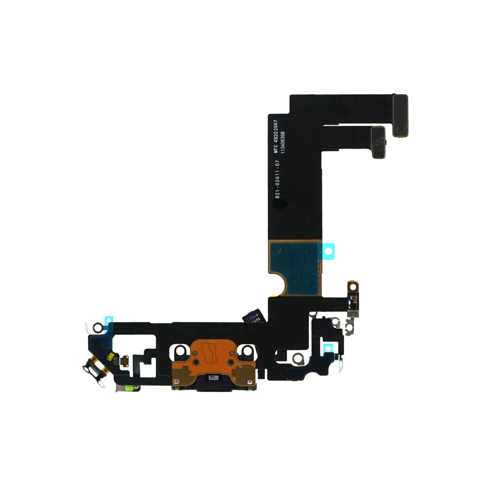 Ladebuchse für iPhone 12 Mini Schwarz Dock Connector Flex Ersatz