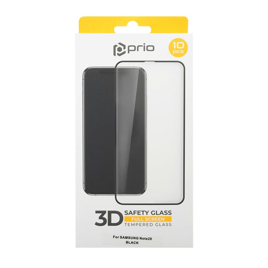 prio 10x 3D screen protector glass for Samsung Note20 black