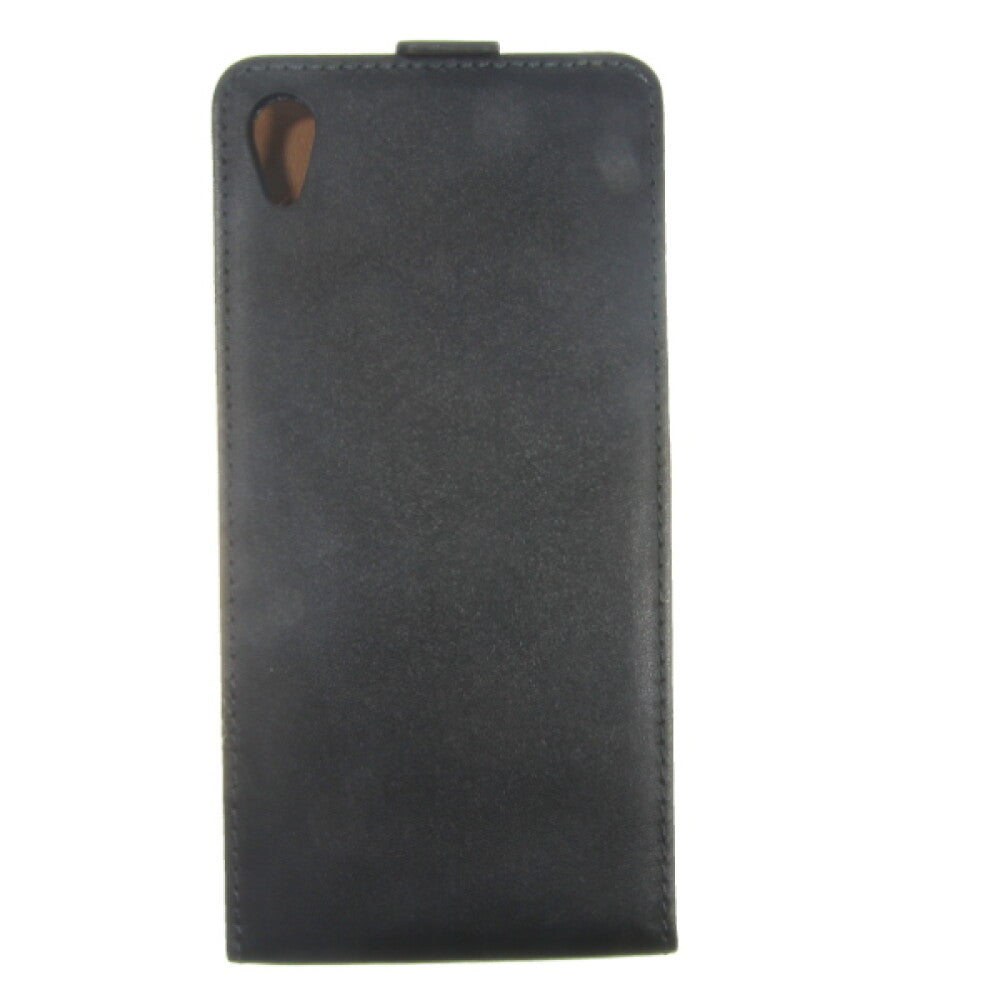 Slim Leder Flip Handyhülle für Sony Z2 Schwarz 4250710552825