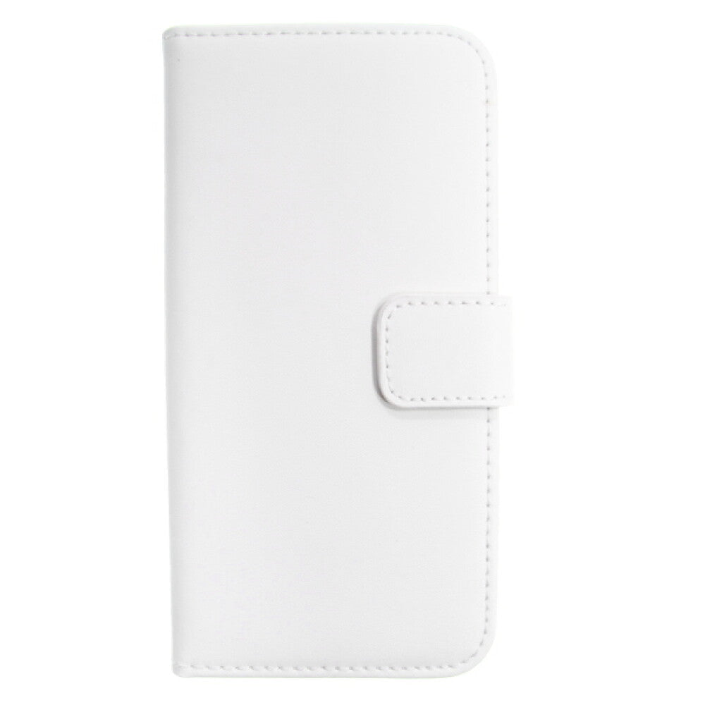 Book Case Handyhülle für HTC M8 Weiß Schutz Tasche