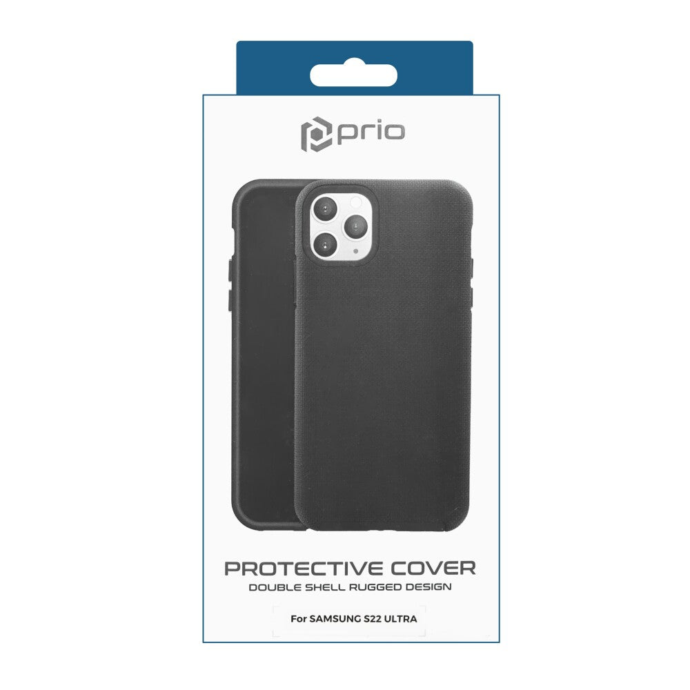 prio Schutzhülle / Case für Samsung S22 Ultra schwarz