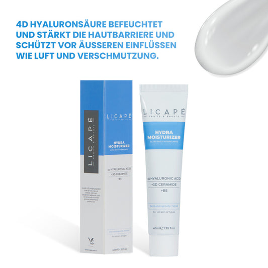 Licape | Feuchtigkeitscreme 40 ml | Gesichtscreme für trockene und sensible Haut
