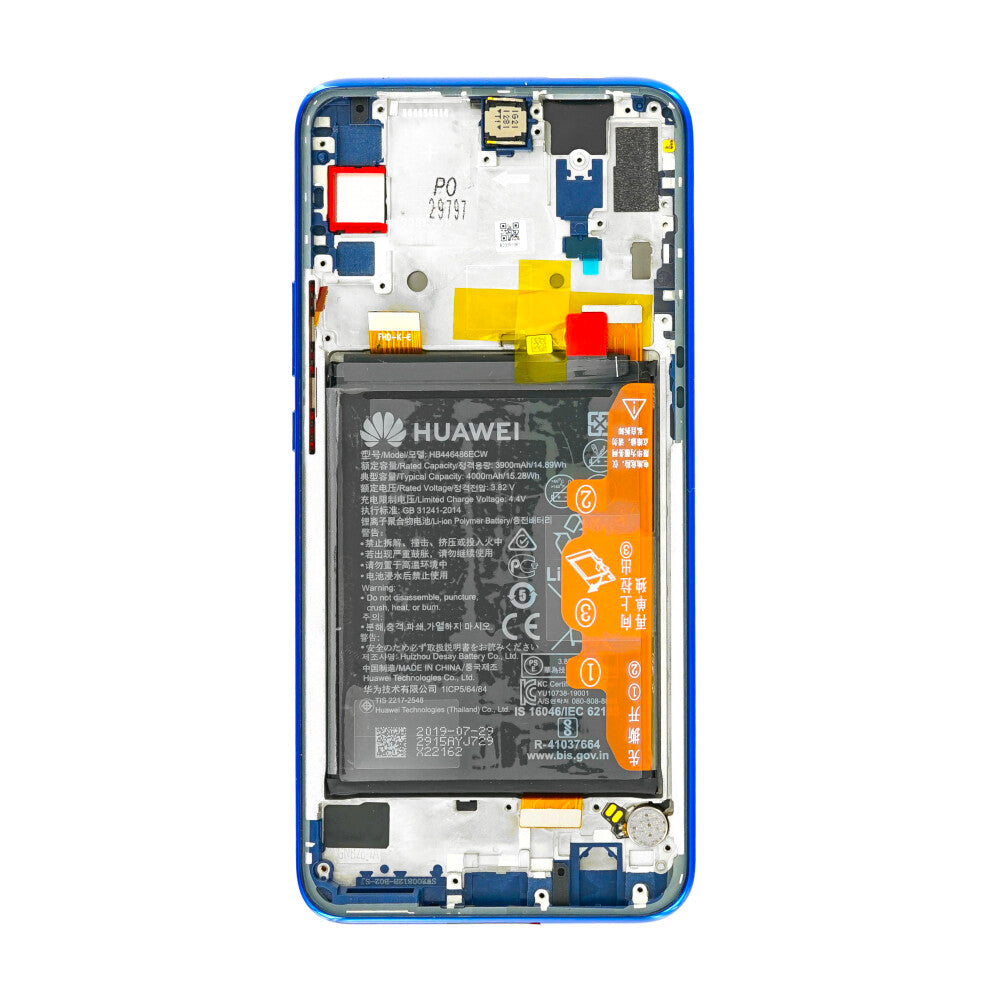 Original Display für Huawei P Smart Z Y9 Prime LCD + Rahmen Blau 02352RXU