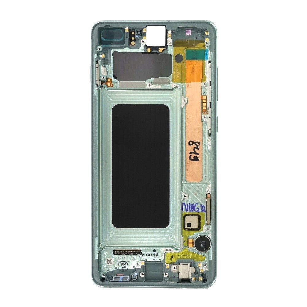 Original Display für Samsung Galaxy S10+ G975F LCD+Rahmen prism grün GH82-18849E