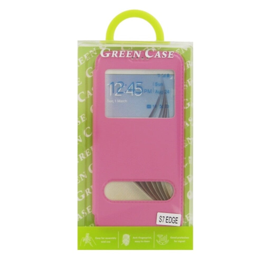 Flip Case Handyhülle für Samsung Galaxy S7 Edge Pink