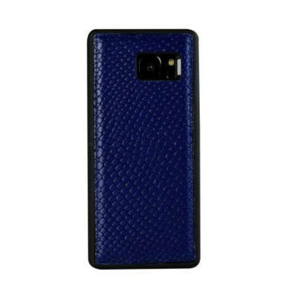 Echtleder Schutzhülle für Samsung Galaxy S7 vale blau