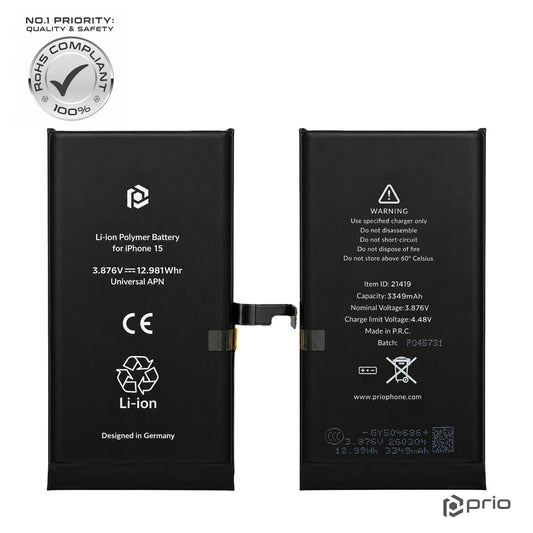 prio Akku für iPhone 15 (Universal APN)