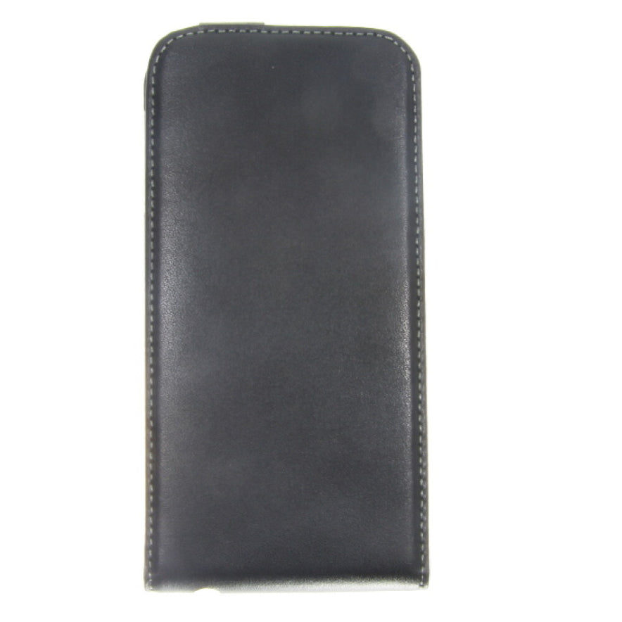Slim Leder Flip Handyhülle für Galaxy S6 Schwarz 4250710563661