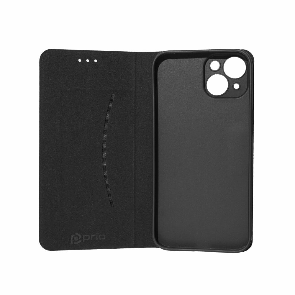prio Book Case Fashion für iPhone 14 schwarz-rot