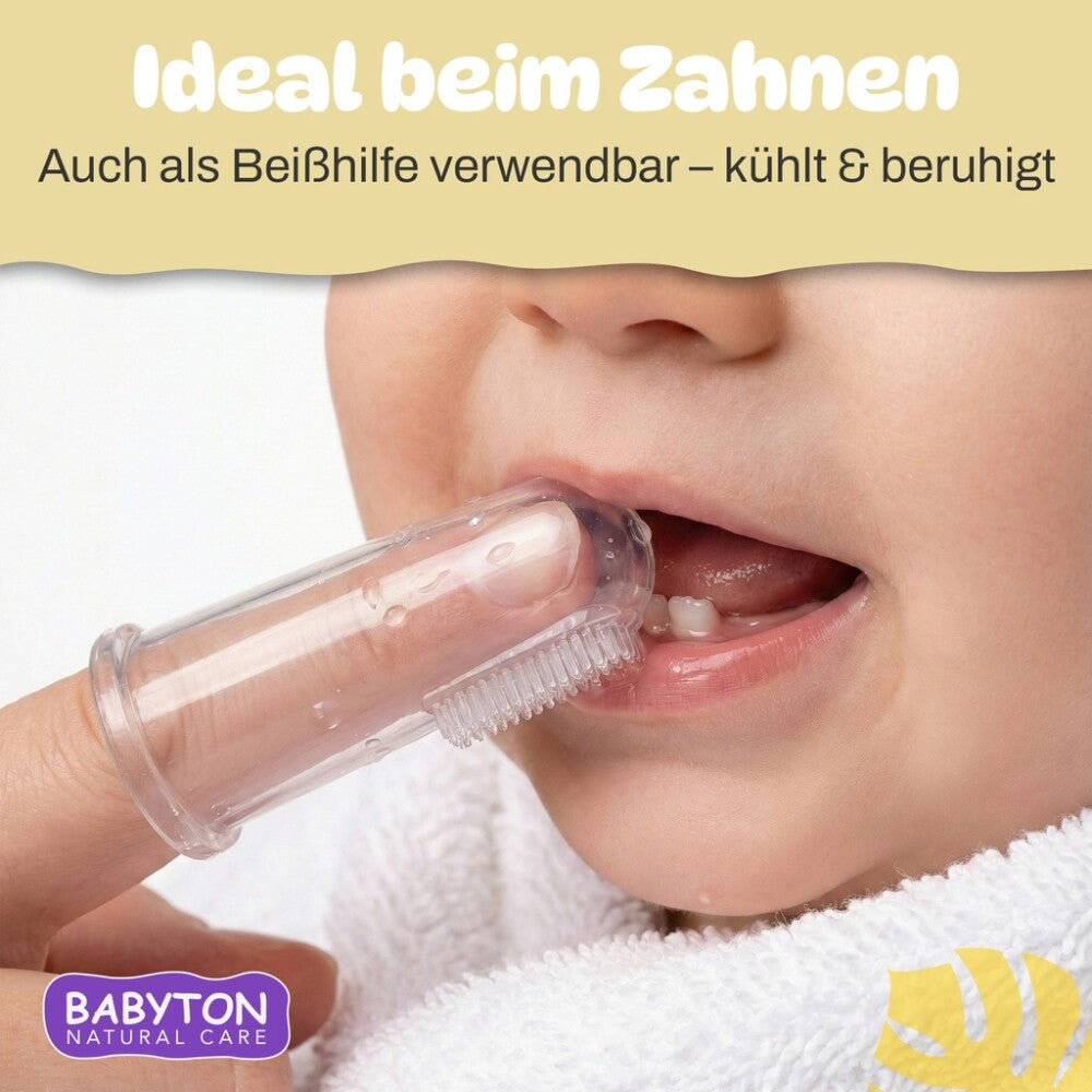 Babyton Silikon-Fingerbürste für Babys
