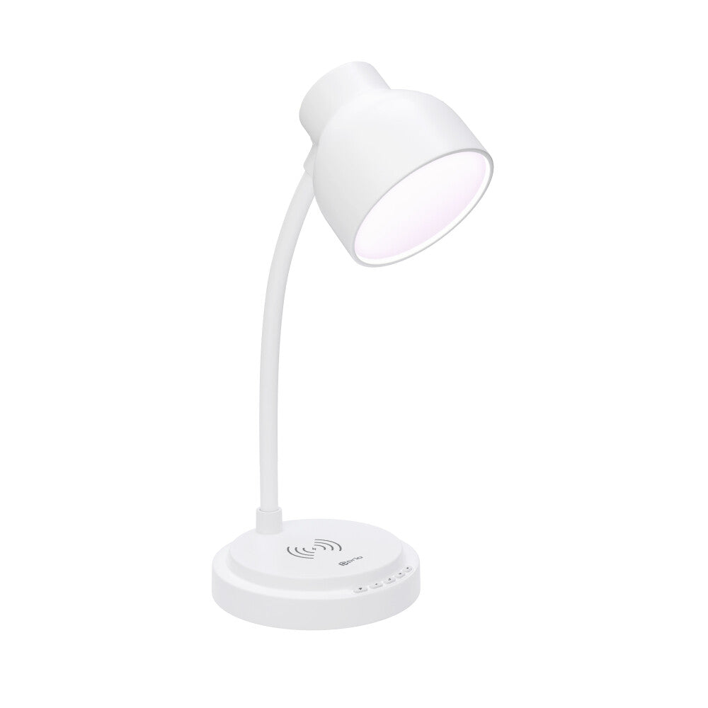 prio 3-in-1 SMART Schreibtischlampe mit integriertem kabellosem Ladegerät und Lautsprecher