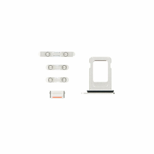 Tasten Set für iPhone 12 weiß Stummschalttaste Flex Kabel