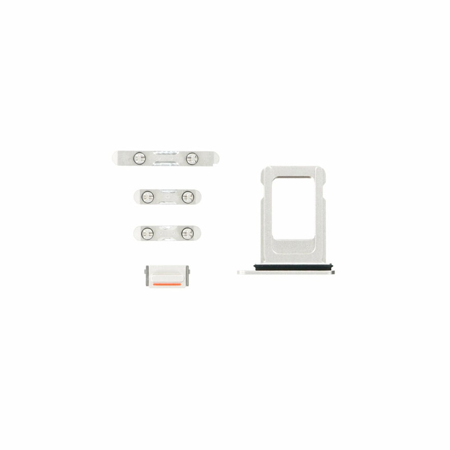 Tasten Set für iPhone 12 weiß Stummschalttaste Flex Kabel