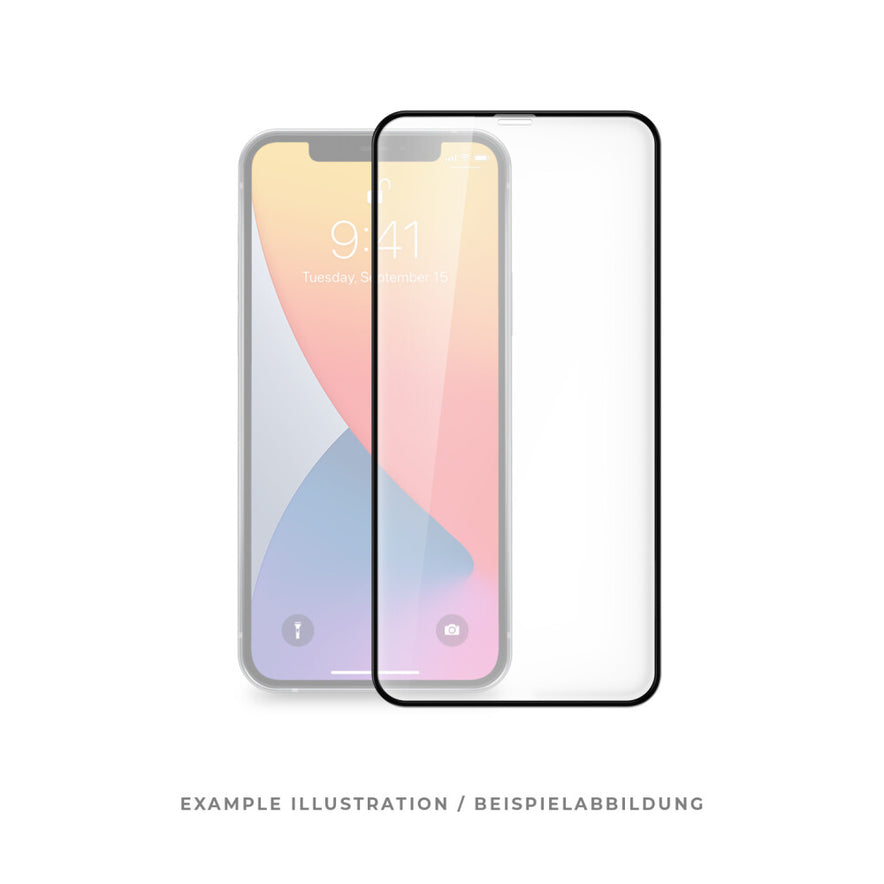 prio 10x 3D-Displayschutz aus gehärtetem Glas für iPhone 15 Pro (6,1 Zoll) schwarz
