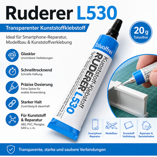 Ruderer L 530 Industrieller Smartphone Reparatur Kunststoffkleber Modellbau L530