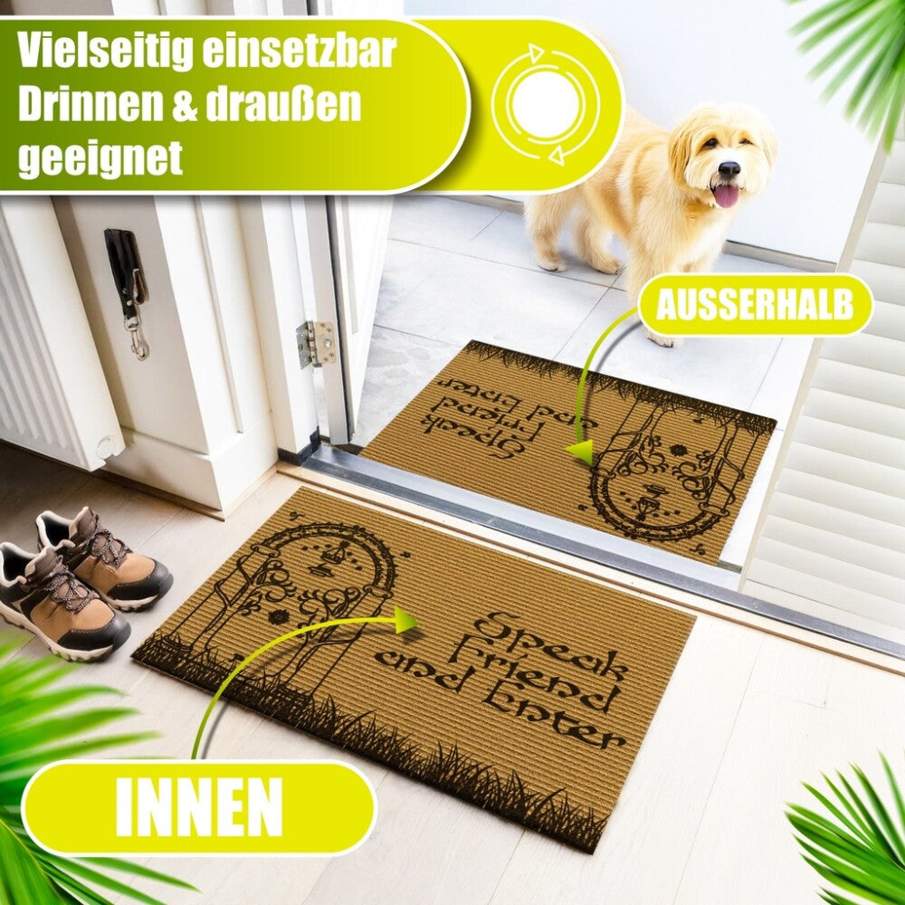 Decovetro® Kokosmatte Fußmatte | 40x60cm | 100 % natürliche Kokosfasern