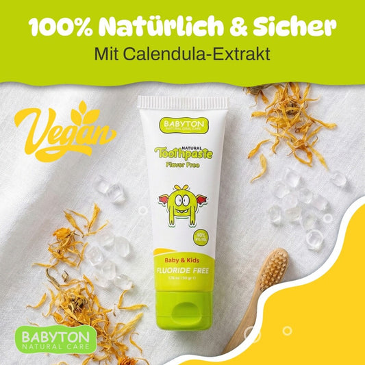 Babyton Baby- und Kinderzahnpasta, natürlich, 50 g