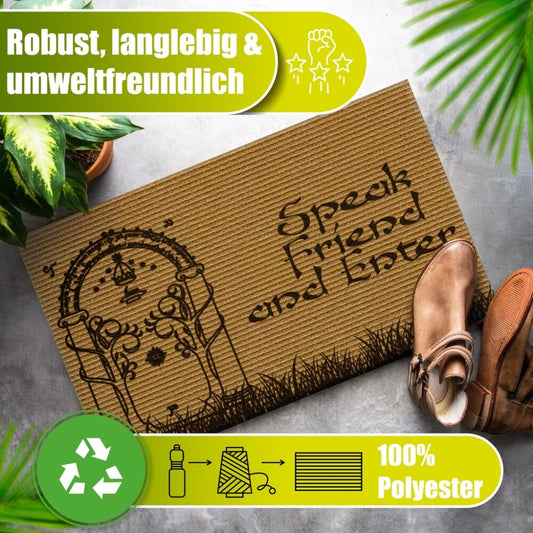 Decovetro® Kokosmatte Fußmatte | 40x60cm | 100 % natürliche Kokosfasern