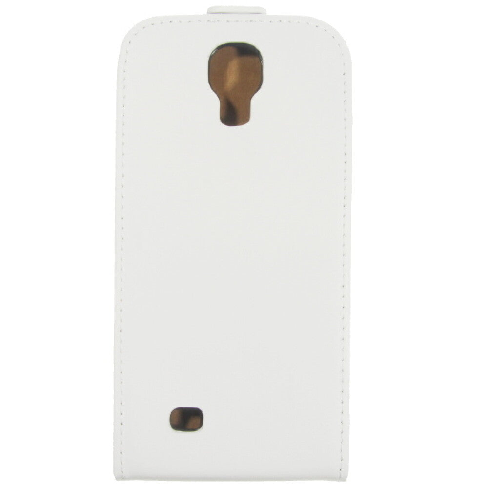 Slim Leder Flip Handyhülle für Samsung Galaxy S4 I9500 Weiß 4250710510788