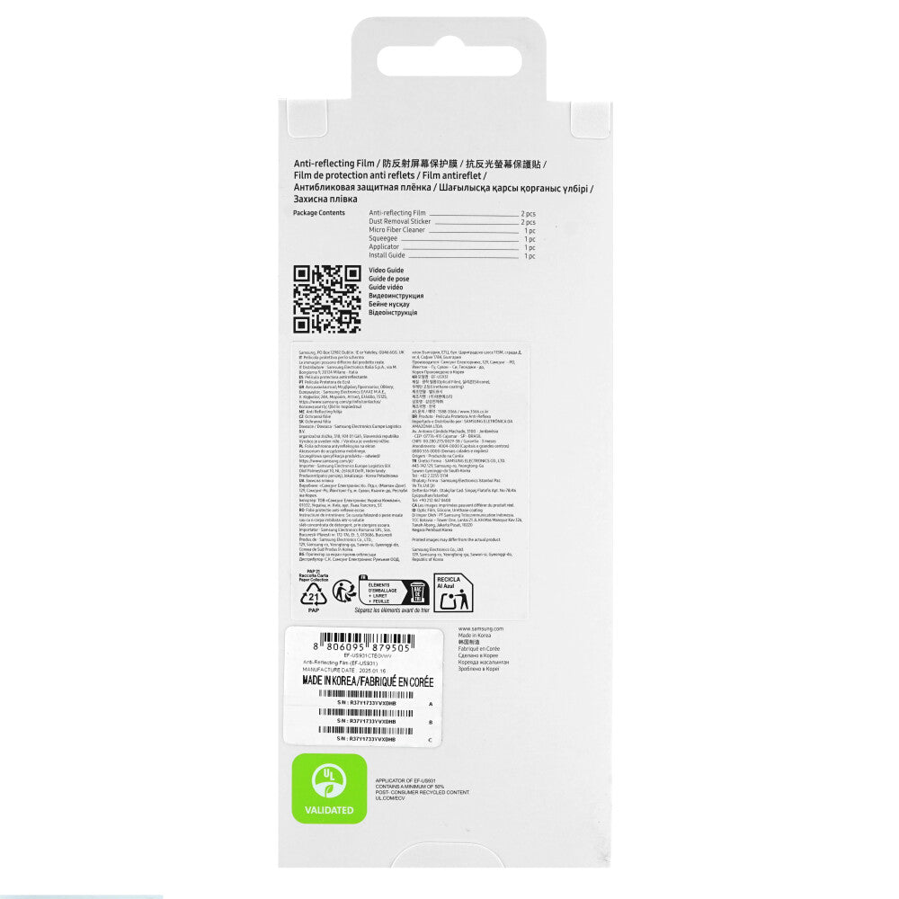 Samsung Antireflexfolie Galaxy S25 Ultra transparent EF-US938CTE