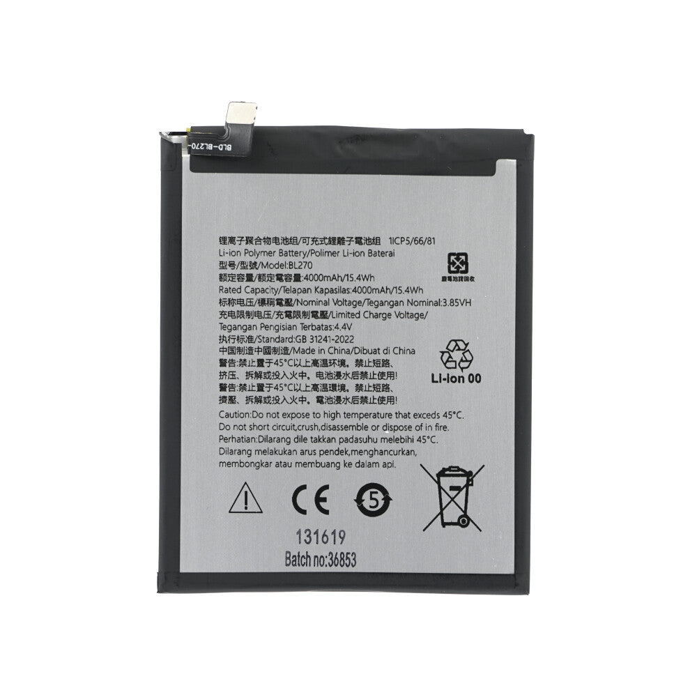 Akku für Lenovo K6 Note K8 Note Moto E5 Moto G6 Play BL270 4000mAh Batterie