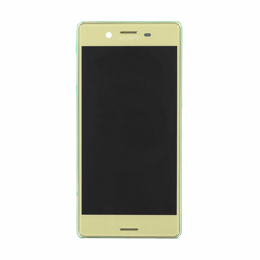 Original Display für Sony Xperia X F5121 LCD + Rahmen Limettengold 1302-4798